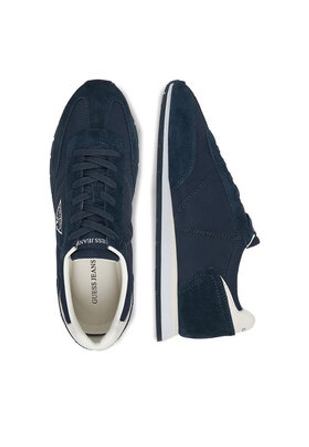 Guess Jeans Sneakersy EO-WILIAMS-01 126AM Granatowy. Kolor: niebieski. Materiał: materiał