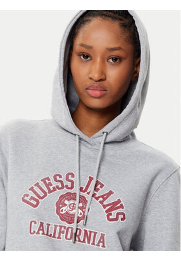 Guess Bluza W5RQ29 K68I4 Szary Regular Fit. Kolor: szary. Materiał: bawełna