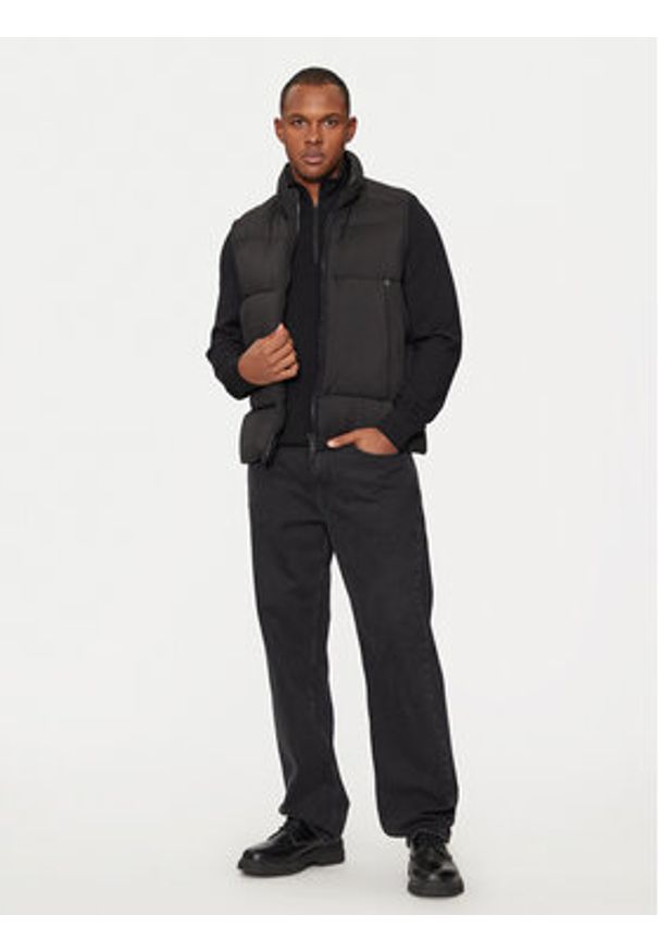 PAUL & SHARK - Paul&Shark Bezrękawnik 14312614 Czarny Regular Fit. Kolor: czarny. Materiał: syntetyk. Długość rękawa: bez rękawów