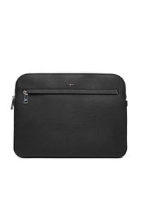 BOSS Etui na laptopa 50558167 Czarny. Kolor: czarny. Materiał: skóra #1