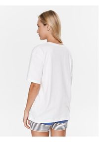Roxy T-Shirt ERJZT05461 Biały Regular Fit. Kolor: biały. Materiał: bawełna #3