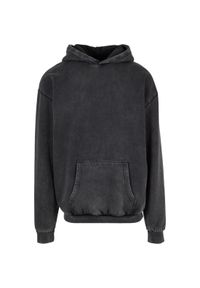 Bluza z kapturem Urban Classics Acid Washed. Typ kołnierza: kaptur. Kolor: czarny. Materiał: poliester, bawełna, tkanina #1