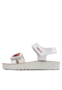 Sandały Geox J Sandal Costarei Gi J35EAF000BCC0050 M White/Red. Kolor: biały