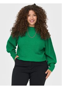 ONLY Carmakoma Sweter Fia 15263804 Zielony Regular Fit. Kolor: zielony. Materiał: wiskoza #4