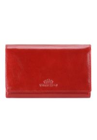 Wittchen - Damski portfel ze skóry z kieszenią na bigiel czerwony. Kolor: czerwony. Materiał: skóra #1