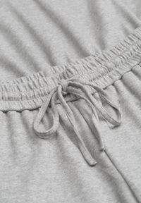 Born2be - Szary Komplet Bawełniany Spodnie Szerokie ze Sznurkiem w Pasie i Bluza ze Ściągaczami Urionne. Kolor: szary. Materiał: bawełna #4