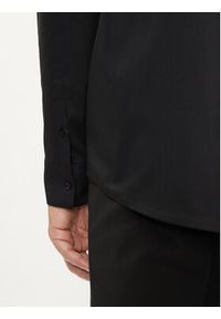 Karl Lagerfeld - KARL LAGERFELD Koszula 605951 544600 Czarny Regular Fit. Typ kołnierza: dekolt w karo. Kolor: czarny. Materiał: bawełna #5
