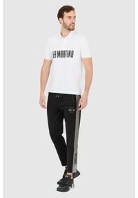 La Martina - LA MARTINA Męska biała koszulka polo Regular Fit, Rozmiar XXL. Typ kołnierza: polo. Kolor: biały