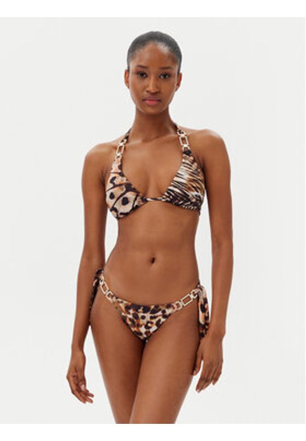 Guess Dół od bikini E5GO04 KCRJ2 Brązowy. Kolor: brązowy. Materiał: syntetyk