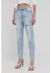 Miss Sixty jeansy damskie medium waist. Kolor: niebieski