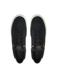 TOMMY HILFIGER - Tommy Hilfiger Sneakersy Essential Vulc Textile Sneaker FW0FW08323 Czarny. Kolor: czarny. Materiał: materiał #5