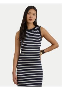 Lauren Ralph Lauren - LAUREN RALPH LAUREN Sukienka codzienna 200P09091001 Granatowy Slim Fit. Okazja: na co dzień. Kolor: niebieski. Materiał: wiskoza. Typ sukienki: proste. Styl: casual #1