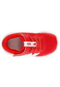 Buty niemowlęce New Balance IT578RD – czerwone. Okazja: na co dzień. Zapięcie: rzepy. Kolor: czerwony. Materiał: guma, materiał, syntetyk. Szerokość cholewki: normalna. Sport: bieganie #3