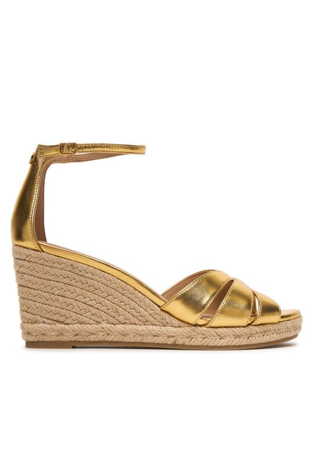 Lauren Ralph Lauren - LAUREN RALPH LAUREN Espadryle Nellie 802P04434001 Złoty. Kolor: złoty. Materiał: skóra