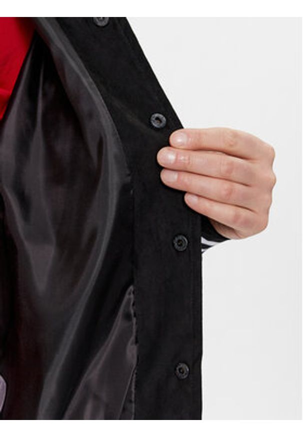 Brave Soul Kurtka bomber MJK-BROXTON Czarny Regular Fit. Kolor: czarny. Materiał: syntetyk