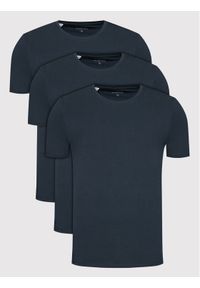 Selected Homme Komplet 3 t-shirtów New Pima 16076191 Granatowy Regular Fit. Kolor: niebieski. Materiał: bawełna
