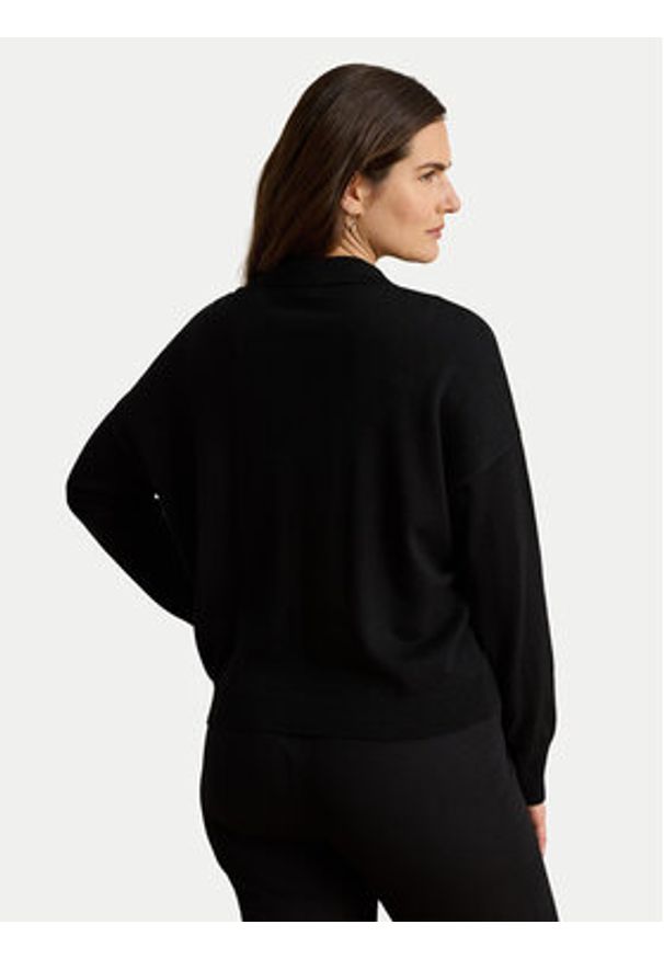 Lauren Ralph Lauren - LAUREN RALPH LAUREN Sweter 200P14056002 Czarny Regular Fit. Kolor: czarny. Materiał: bawełna
