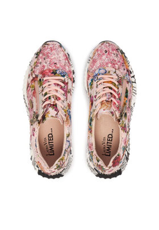 Laura Vita Sneakersy Burton 11 Kolorowy. Materiał: skóra. Wzór: kolorowy