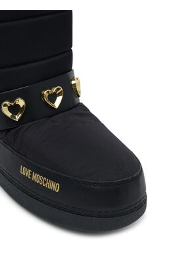 Love Moschino - LOVE MOSCHINO Śniegowce JA24192G1NISD00B Czarny. Kolor: czarny. Materiał: materiał