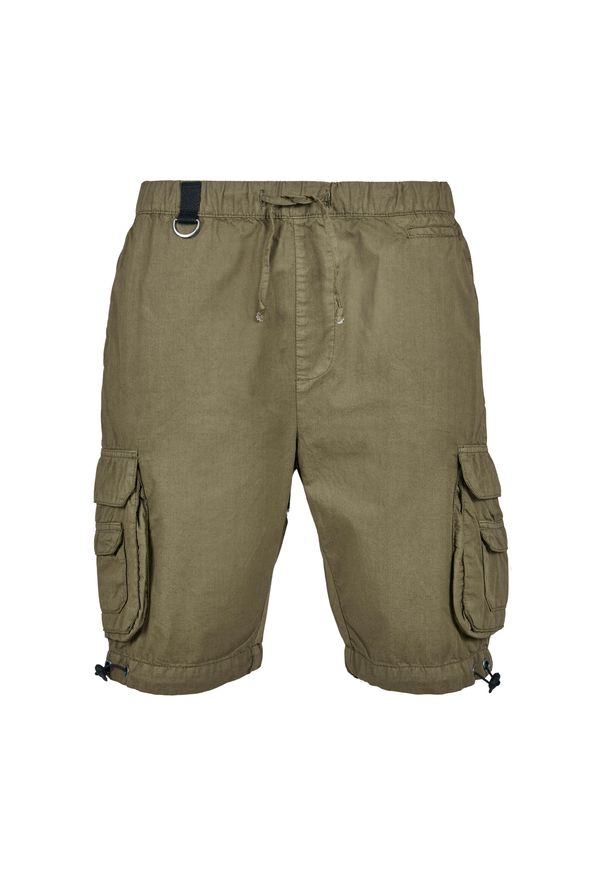 Szorty Urban Classics podwójna kieszeń cargo. Kolor: zielony. Długość: krótkie