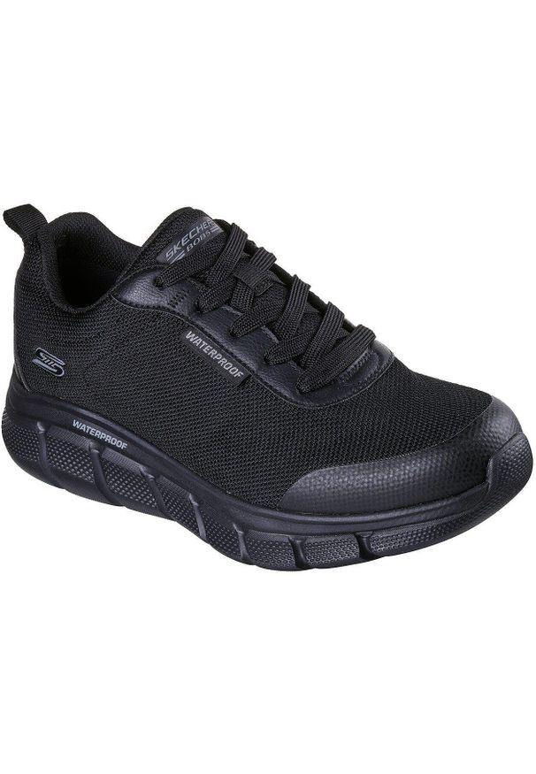 skechers - Buty sportowe męskie Skechers Bobs B Flex Rainy Edge. Kolor: czarny. Materiał: materiał