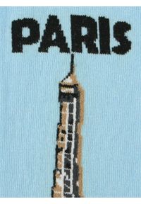 His Story - Skarpetki Bawełniane - Tematyczne - Paryż, Wieża Eiffla. Kolor: niebieski. Materiał: elastan, bawełna, poliamid #4