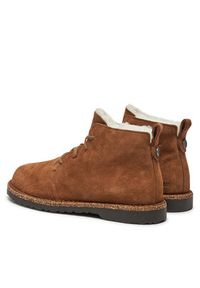 Birkenstock Botki Uppsala Mid Shearling Leve 1028148 Brązowy. Kolor: brązowy. Materiał: skóra, zamsz