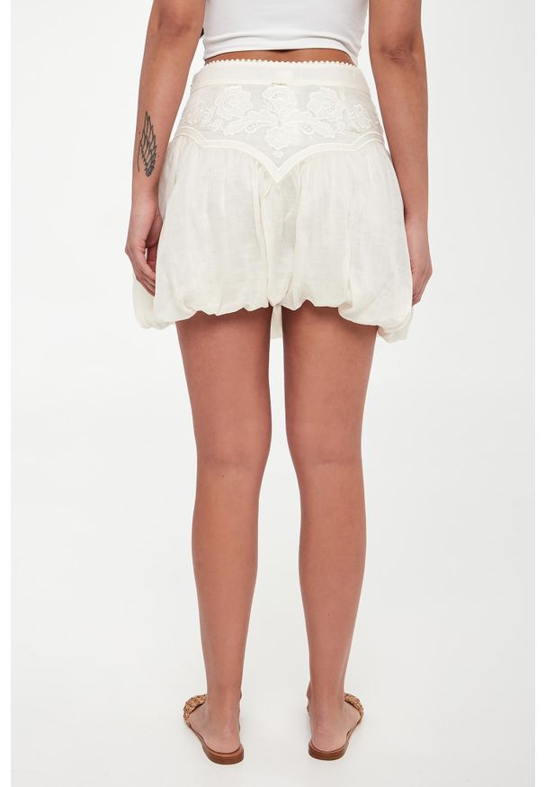 Twinset Milano - Spódnica mini bombka z haftem TWINSET. Wzór: haft