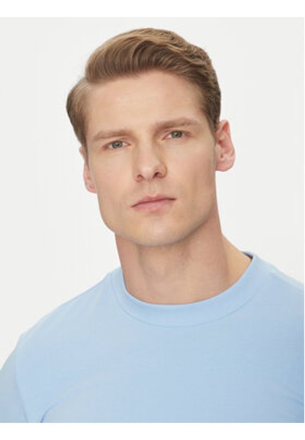JOOP! Jeans T-Shirt 30044716 Błękitny Modern Fit. Kolor: niebieski. Materiał: bawełna