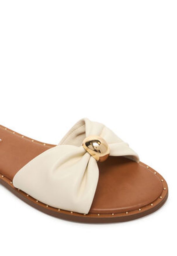 Steve Madden Klapki 11005571 Biały. Kolor: biały. Materiał: skóra