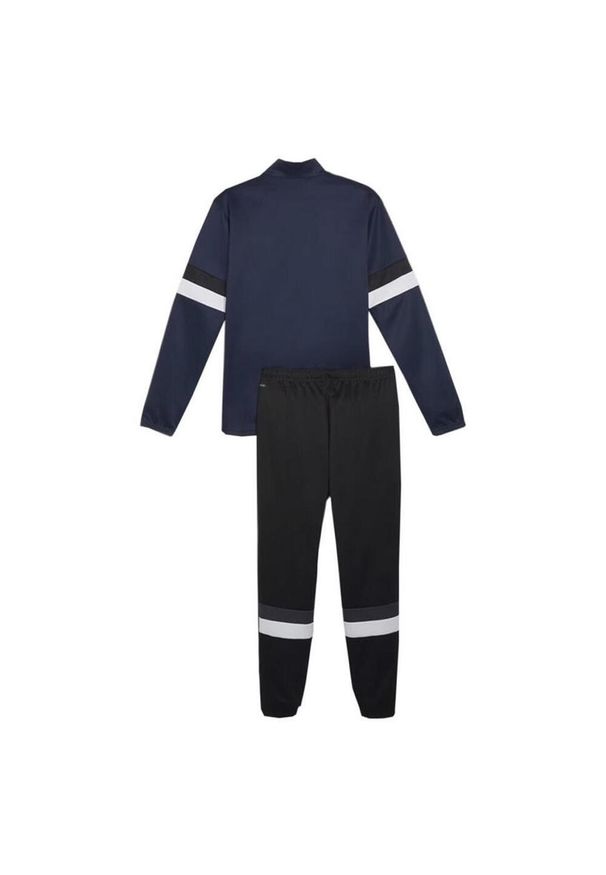 Puma - Dres Męski Team Rise. Kolor: czarny, niebieski, wielokolorowy. Materiał: dresówka