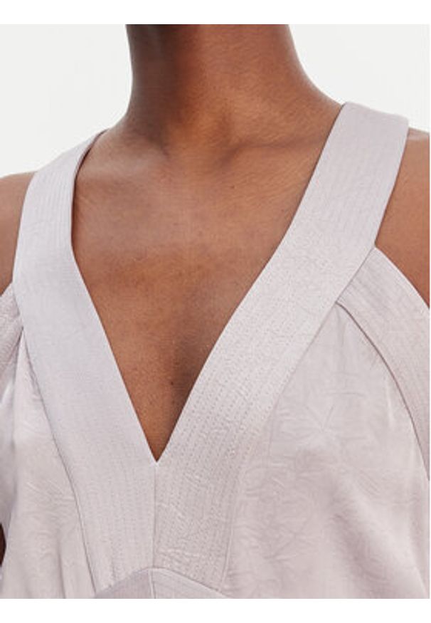 BOSS Sukienka koktajlowa C_Danden 50553582 Fioletowy Regular Fit. Kolor: fioletowy. Materiał: syntetyk. Styl: wizytowy