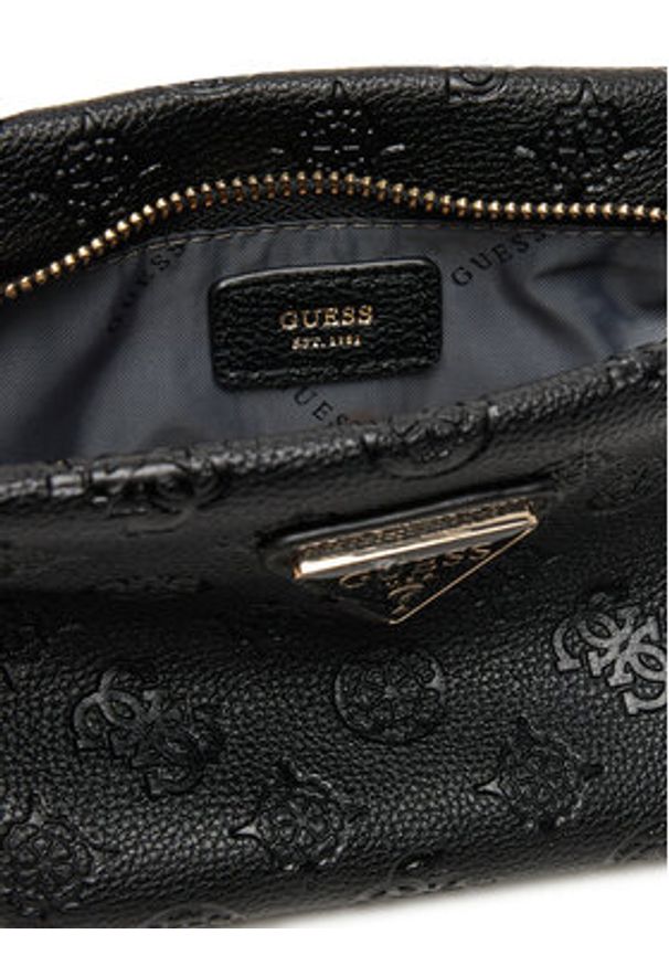 Guess Kosmetyczka Helina Travel TWDP96 40005 Czarny. Kolor: czarny. Materiał: skóra