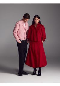 Reserved - Spódnica bombka - czerwony. Kolor: czerwony. Materiał: tkanina, bawełna #1