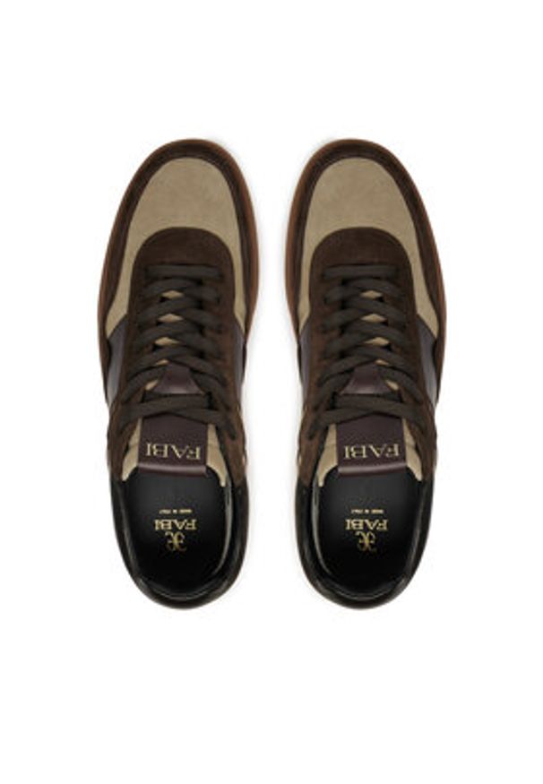 Fabi Sneakersy FU1201 Czarny. Kolor: czarny. Materiał: skóra