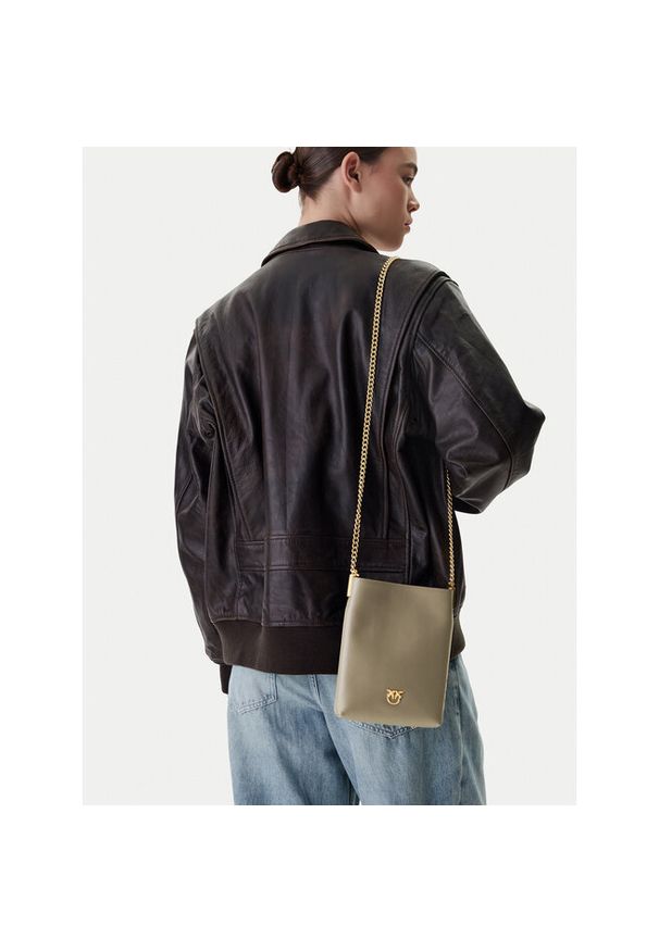 Pinko - Torebka PINKO. Kolor: szary