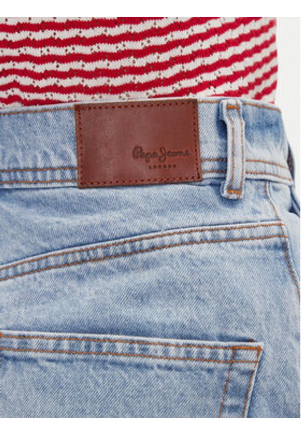 Pepe Jeans Spódnico-szorty PL801187 Niebieski Regular Fit. Kolor: niebieski. Materiał: bawełna