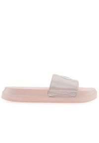 Klapki Champion Miami Platform S11561-PS127 - różowe. Zapięcie: pasek. Kolor: różowy. Materiał: materiał, syntetyk, guma. Sezon: lato. Obcas: na platformie