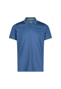 Polo CMP. Typ kołnierza: polo. Kolor: wielokolorowy, niebieski, czarny