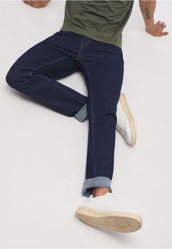 Mustang - Męskie Spodnie Jeansowe MUSTANG Vegas Slim Denim Blue 1014246 5000 940