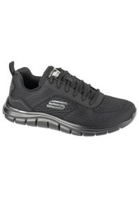 skechers - Buty sportowe Sneakersy męskie, Track - Leshur. Kolor: wielokolorowy, niebieski, czarny. Sport: turystyka piesza