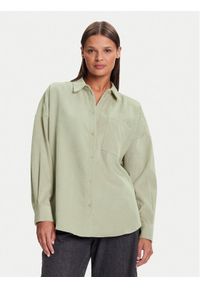 Vero Moda Koszula Sanne 10317194 Beżowy Oversize. Kolor: beżowy. Materiał: syntetyk #1