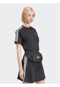 Adidas - adidas T-Shirt 3-Stripes IU2420 Czarny Regular Fit. Kolor: czarny. Materiał: bawełna
