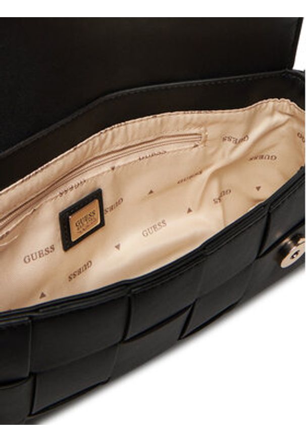 Guess Torebka Maylee HWWG96 61190 Czarny. Kolor: czarny. Materiał: skórzane