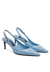 DOLCE & GABBANA - Dolce&Gabbana Czółenka CG0805 A1037 Niebieski. Kolor: niebieski. Materiał: skóra