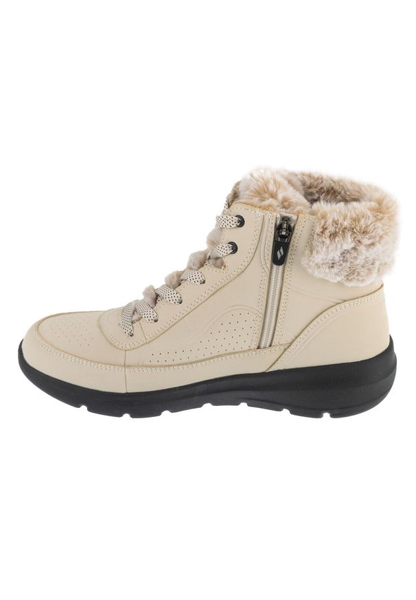 skechers - Buty zimowe damskie, Glacial Ultra - Mountain Muse. Kolor: beżowy. Sezon: zima