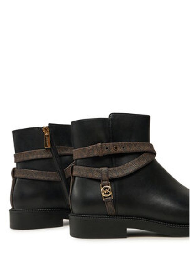 MICHAEL Michael Kors Botki 40F4ABME7L Czarny. Kolor: czarny. Materiał: skóra