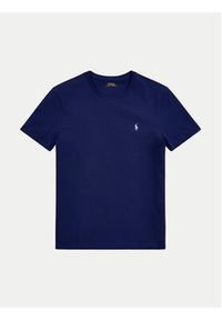 Polo Ralph Lauren T-Shirt 710671438404 Granatowy Slim Fit. Typ kołnierza: polo. Kolor: niebieski. Materiał: bawełna #5