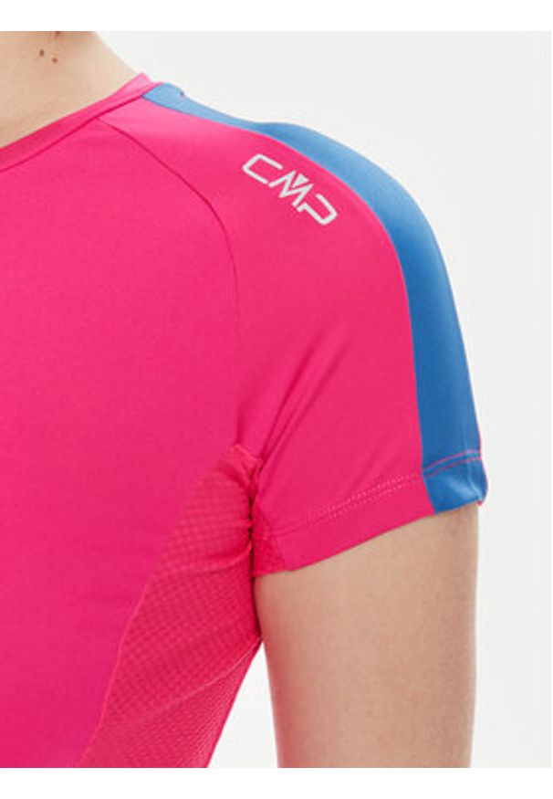 CMP Koszulka techniczna 32C6236 Różowy Slim Fit. Kolor: różowy. Materiał: syntetyk