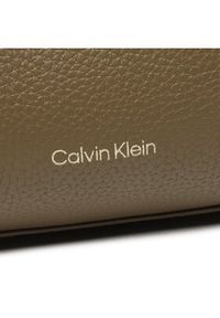 Calvin Klein Torebka Re-Lock Dbl Shoulder Bag K60K610183 Zielony. Kolor: zielony. Materiał: skórzane